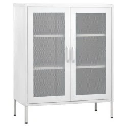 VidaXL Armoire de rangement Blanc 80x35x101,5 cm Acier