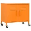 VidaXL Armoire de rangement Orange 60x35x49 cm Acier