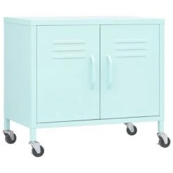 VidaXL Armoire de rangement Vert menthe 60x35x49 cm Acier