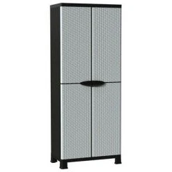 VidaXL Armoire en plastique 68x39x171,5 cm Design de rotin