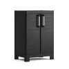 Keter Armoire de rangement basse Detroit Noir