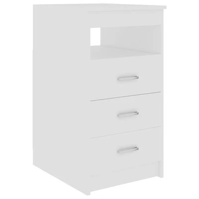 VidaXL Armoire à tiroirs Blanc 40x50x76 cm Bois d'ingénierie 1 VidaXL Armoire à tiroirs Blanc 40x50x76 cm Bois d'ingénierie