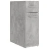 VidaXL Armoire d'apothicaire Gris béton 20x45,5x60 cm Aggloméré