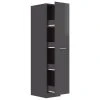 VidaXL Armoire d'apothicaire Gris brillant 30x42,5x150 cm Aggloméré