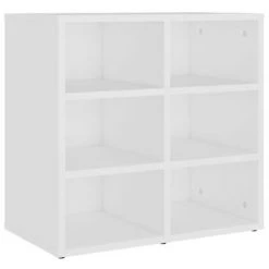 VidaXL Armoire à chaussures Blanc 52,5x30x50 cm