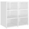 VidaXL Armoire à chaussures Blanc brillant 52,5x30x50 cm