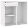 VidaXL Armoire à cosmétiques Blanc 80x40x75 cm Bois d'ingénierie