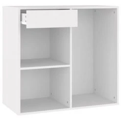 VidaXL Armoire à cosmétiques Blanc 80x40x75 cm Bois d'ingénierie