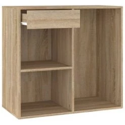 VidaXL Armoire cosmétique Chêne Sonoma 80x40x75 cm Bois d'ingénierie