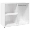 VidaXL Armoire de dressing Blanc brillant 80x40x65cm Bois d'ingénierie