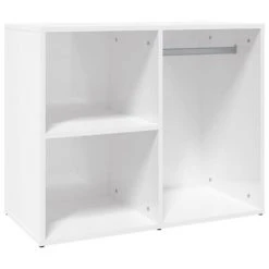VidaXL Armoire de dressing Blanc brillant 80x40x65cm Bois d'ingénierie