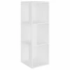 VidaXL Armoire d'angle Blanc 33x33x100 cm Aggloméré