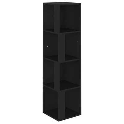VidaXL Armoire d'angle Noir 33x33x132 cm Aggloméré 1 VidaXL Armoire d'angle Noir 33x33x132 cm Aggloméré