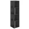 VidaXL Armoire d'angle Gris 33x33x132 cm Aggloméré