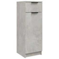 VidaXL Armoire de salle de bain Gris béton 32x34x90 cm