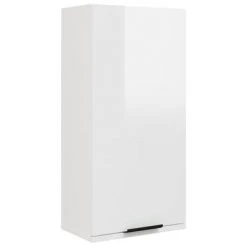 VidaXL Armoire de salle de bain murale Blanc brillant 32x20x67 cm