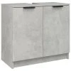 VidaXL Armoire de bain Gris béton 64,5x33,5x59 cm Bois d'ingénierie