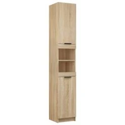 VidaXL Armoire de salle de bain Chêne sonoma 32x34x188,5 cm