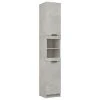 VidaXL Armoire de salle de bain Gris béton 32x34x188,5 cm