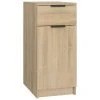 VidaXL Armoire de bureau Chêne sonoma 33,5x50x75 cm Bois d'ingénierie