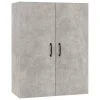VidaXL Armoire suspendue Gris béton 69,5x34x90 cm Bois d'ingénierie