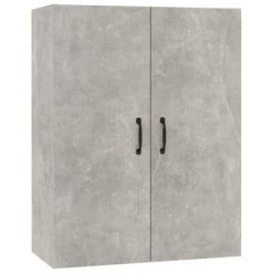 VidaXL Armoire suspendue Gris béton 69,5x34x90 cm Bois d'ingénierie