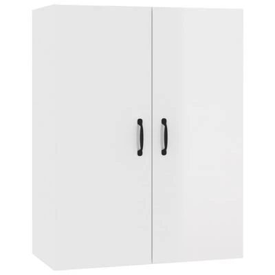 VidaXL Armoire suspendue Blanc brillant 69,5x34x90cm Bois d'ingénierie 1 VidaXL Armoire suspendue Blanc brillant 69,5x34x90cm Bois d'ingénierie
