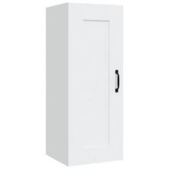 VidaXL Armoire suspendue Blanc 35x34x90 cm Bois d'ingénierie