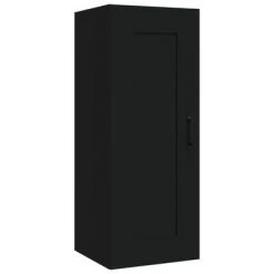 VidaXL Armoire suspendue Noir 35x34x90 cm Bois d'ingénierie
