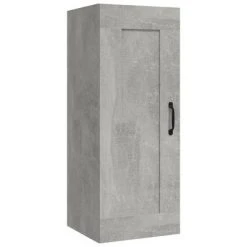 VidaXL Armoire suspendue Gris béton 35x34x90 cm Bois d'ingénierie