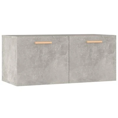 VidaXL Armoire murale Gris béton 80x35x36,5 cm Bois d'ingénierie 1 VidaXL Armoire murale Gris béton 80x35x36,5 cm Bois d'ingénierie