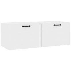VidaXL Armoire murale Blanc brillant 100x36,5x35 cm Bois d'ingénierie