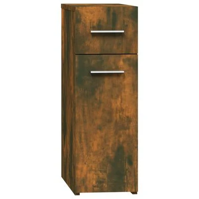 VidaXL Armoire d'apothicaire Chêne fumé 20x45,5x60cm Bois d'ingénierie 1 VidaXL Armoire d'apothicaire Chêne fumé 20x45,5x60cm Bois d'ingénierie