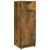 VidaXL Armoire de bain Chêne fumé 32x34x90 cm Bois d'ingénierie