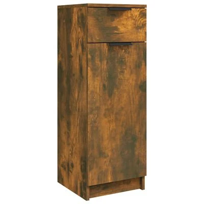 VidaXL Armoire de bain Chêne fumé 32x34x90 cm Bois d'ingénierie 1 VidaXL Armoire de bain Chêne fumé 32x34x90 cm Bois d'ingénierie