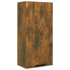 VidaXL Armoire de salle de bain murale Chêne fumé 32x20x67 cm