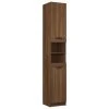 VidaXL Armoire de bain Chêne marron 32x34x188,5 cm Bois d'ingénierie