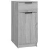 VidaXL Armoire de bureau Sonoma gris 33,5x50x75 cm Bois d'ingénierie