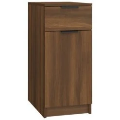 VidaXL Armoire de bureau Chêne Marron 33,5x50x75 cm Bois d'ingénierie