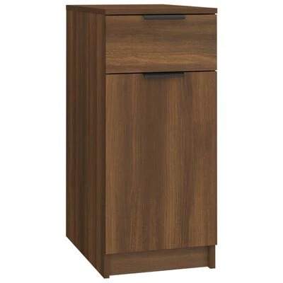 VidaXL Armoire de bureau Chêne Marron 33,5x50x75 cm Bois d'ingénierie 1 VidaXL Armoire de bureau Chêne Marron 33,5x50x75 cm Bois d'ingénierie