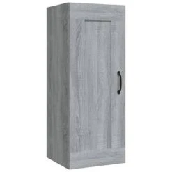VidaXL Armoire suspendue Sonoma gris 35x34x90 cm Bois d'ingénierie