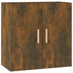 VidaXL Armoire murale Chêne fumé 60x30x60 cm Bois d'ingénierie