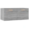 VidaXL Armoire murale Sonoma gris 80x35x36,5 cm Bois d'ingénierie