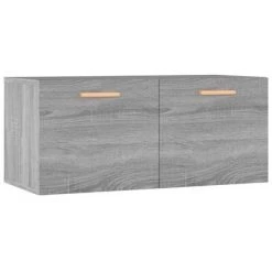 VidaXL Armoire murale Sonoma gris 80x35x36,5 cm Bois d'ingénierie