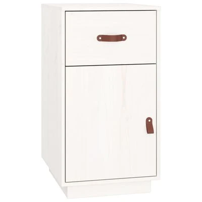 VidaXL Armoire de bureau Blanc 40x50x75 cm Bois massif de pin 1 VidaXL Armoire de bureau Blanc 40x50x75 cm Bois massif de pin