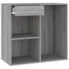 VidaXL Armoire cosmétique Sonoma gris 80x40x75 cm Bois d'ingénierie
