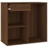 VidaXL Armoire cosmétique Chêne marron 80x40x75 cm Bois d'ingénierie