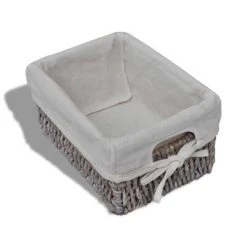 VidaXL Étagère de rangement Bois Marron 5 paniers en tissage -Casiers Soldes Boutique image 3 240801