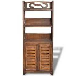 242690 vidaXL Bathroom Cabinet ''Albuquerque'' Wood Brown 46x24x117,5 cm -Casiers Soldes Boutique image 3 242690