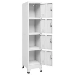 VidaXL Armoire à casier avec 4 compartiments 38x45x180 cm 8 VidaXL Armoire à casier avec 4 compartiments 38x45x180 cm -Casiers Soldes Boutique image 3 244475